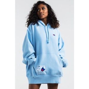Champion Light Blue Hoodie Dress